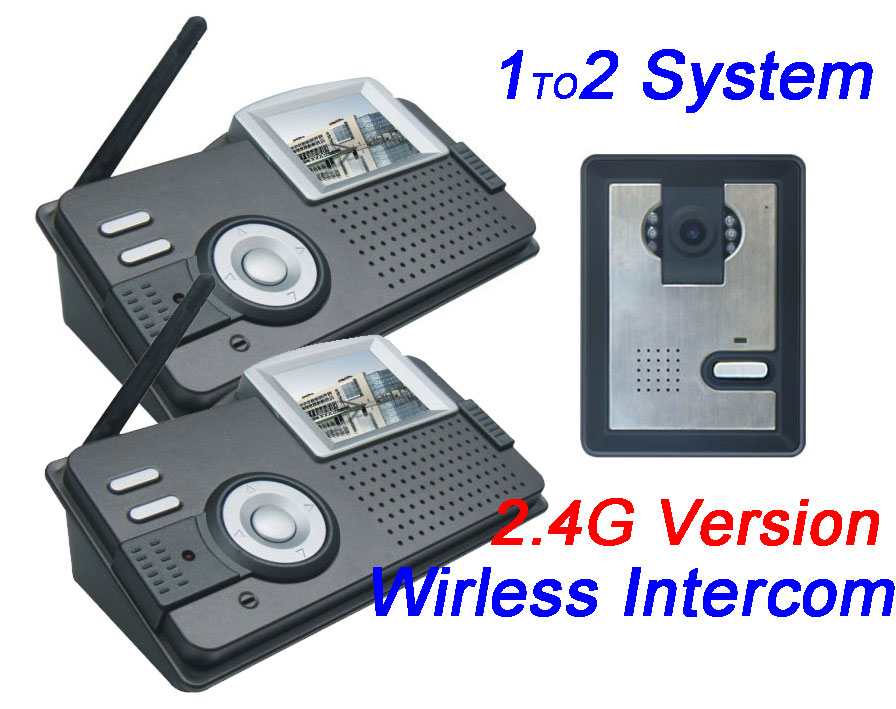 2in1 Wireless 2.4" LCD Camera Door Video Phone Intercom